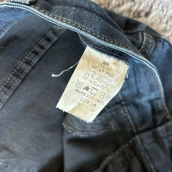 Beija a Flor stretch Kelly pod cotton pull on leggings jeans back pockets 28 - Picture 7 of 10